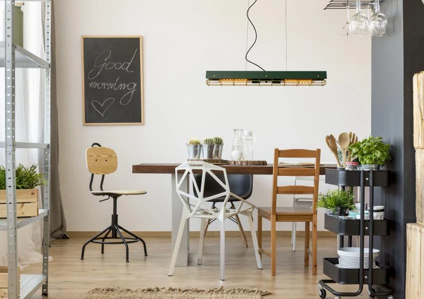 Lucide PENIGUET - Hanglamp - 2xE27 - Groen - sfeer 2